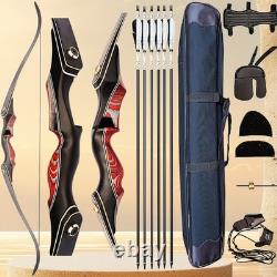 PMZ Archery 60 Recurve Bow Set Traditional Bow Survival Hunting Bow 20-55lbs