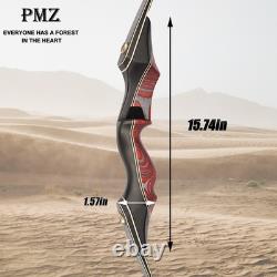 PMZ Archery 60 Recurve Bow Set Traditional Bow Survival Hunting Bow 20-55lbs