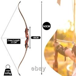 PMZ Archery 60 Takedown Traditional Longbow Recurve Bow for Hunting 45lbs