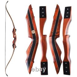 PMZ Archery 60 Takedown Traditional Longbow Recurve Bow for Hunting 45lbs