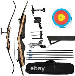 PMZ Archery 67.5 Takedown Recurve Bow Set Traditional Hunting Bow for Beginners