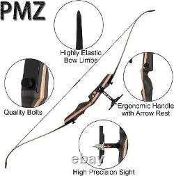 PMZ Archery 67.5 Takedown Recurve Bow Set Traditional Hunting Bow for Beginners