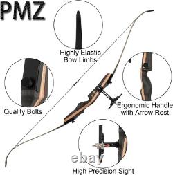 PMZ Archery 67.5Takedown Recurve Bow with Ergonomic Design for Outdoor Practice