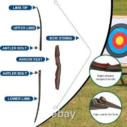 PMZ Archery Longbow, Red Riser 65'' Wooden Professional Takedown for Hunting