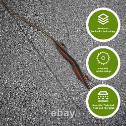 PMZ Archery Longbow, Red Riser 65'' Wooden Professional Takedown for Hunting