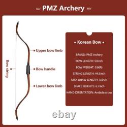 PMZ Archery Recurve Bow Traditional Korean Bow, Suitable for Hunting, 40bls