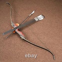 PMZ Recurve Bow and Arrow Set, 60'' Wooden Takedown Bow, for Beginners, 55lbs
