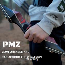 PMZ Recurve Bow and Arrow Set, 60'' Wooden Takedown Bow, for Youth Beginners, 35lbs