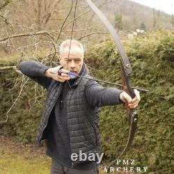PMZ Takedown Traditional Bow Recurve Hunting Bow and Arrow Set for Adult 20-60lb