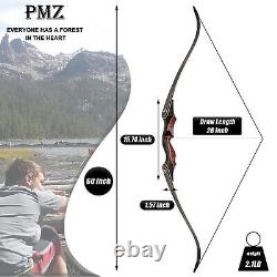 PMZ archery Target Pracite RH Takedown 60 Recurve Bow for Beginners & Adults