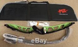 PSE Theory FX Competition Recurve 66 RH withFree Bow Case Green 32#