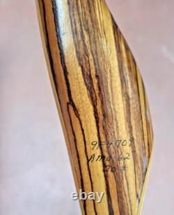 RARE 1969 BEAR ALASKAN Glass Powered RH Recurve Bow #20 9F4709 AMO-62 inches