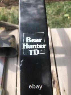 Rare! Bear Hunter TD Takedown Recurve Archery Bow Package 45# 60 Left Handed