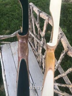 Rare Lot! 2 x United States Archery Co. All American Recurve Bows 21# 28# 52 RH