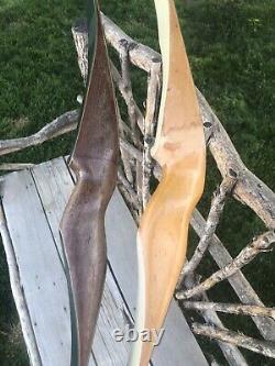 Rare Lot! 2 x United States Archery Co. All American Recurve Bows 21# 28# 52 RH