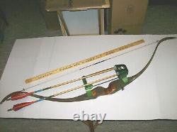 Rare Staghorn HM53 Masters Recurve Bow Flocked Camo Draw 28@ 47# -c. 1967+