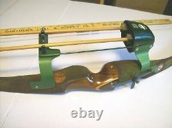 Rare Staghorn HM53 Masters Recurve Bow Flocked Camo Draw 28@ 47# -c. 1967+