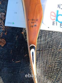 Rare Vintage Hit Archery Black Ace recurve 38#