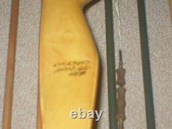 Real Nice Vintage Bear Bearcat Recurve Bow 45# RH with Quivers arrows +