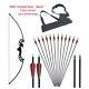 Recurve Bow 30-40lbs Takedown Archery Bow And Arrow Set For Outdoor Sports Game