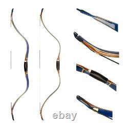 Recurve Bow 54 Tatar Traditional Bow Blue Brid Eyes Hunting Bow for Adult 30lbs