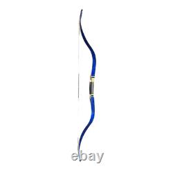 Recurve Bow 54 Tatar Traditional Bow Blue Brid Eyes Hunting Bow for Adult 30lbs