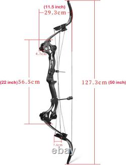 Recurve Bow American Hunting Bow 320FPS Draw Weight 40-55Lbs Adjustable Compound