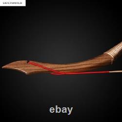 Recurve Bow Archery Handmade Traditional Longbow Wood Fiberglas Hunting Shooting