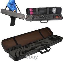 Recurve Bow Case Accept Arrow Protective Gear Hand Shoulder Carry ABS Hard Case