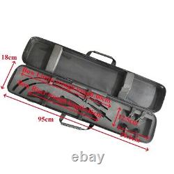 Recurve Bow Case Accept Arrow Protective Gear Hand Shoulder Carry ABS Hard Case