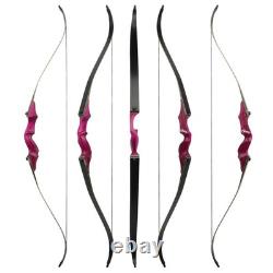 Recurve Bow Kit Adult 60'' Wooden Archery Outdoor Hunting RH Target Practice
