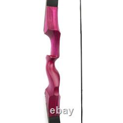 Recurve Bow Kit Adult 60'' Wooden Archery Outdoor Hunting RH Target Practice