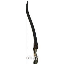 Recurve Bow Set 62 Wooden Takedown Recurve Bow RH Outdoor Hunting Archery Shoot