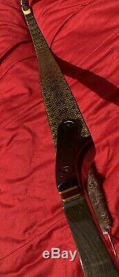Recurve Bow T/D WING Presentation II 50#@ 28 62 with Rattlesnake Covered Limbs