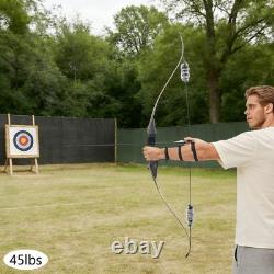 Recurve Bow Wooden Right Hand Takedown Recurve Bow Recurve Bow Kit 20.41kg/45lbs