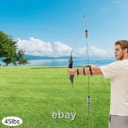 Recurve Bow Wooden Right Hand Takedown Recurve Bow Recurve Bow Kit 20.41kg/45lbs