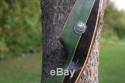 Refurbished Vintage Fred Bear Archery Grizzly Recurve Bow 58 45# RH Green