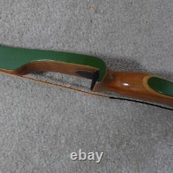 Sears Hunting Vintage Recurve Bow Green 35lbs. 62in. Right Hand