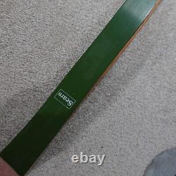 Sears Hunting Vintage Recurve Bow Green 35lbs. 62in. Right Hand