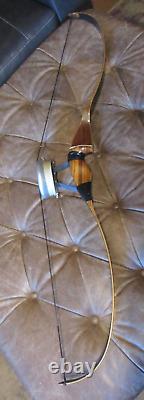 Shakespeare Super Necedah Model X-30 Recurve Bow 54 40+ lbs With Fishing Reel P19