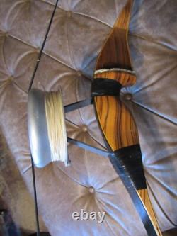 Shakespeare Super Necedah Model X-30 Recurve Bow 54 40+ lbs With Fishing Reel P19