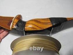 Shakespeare Super Necedah Model X-30 Recurve Bow 54 40+ lbs With Fishing Reel P19
