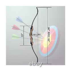 TBOW 62 Takedown Recurve Bow 25-60LB Adult Archery Competition Athletic Righ