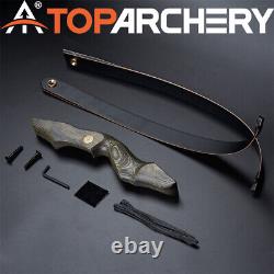 TOPARCHERY 60 Archery Takedown Recurve Bow Wooden Bow Riser Hunting Target