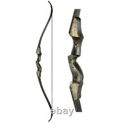 TOPARCHERY 60 Archery Takedown Recurve Bow Wooden Bow Riser Hunting Target