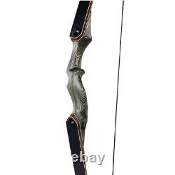 TOPARCHERY 60 Archery Takedown Recurve Bow Wooden Bow Riser Hunting Target