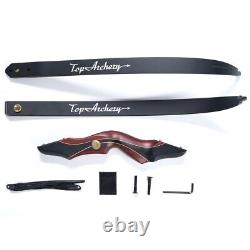 TOPARCHERY 60 Takedown Recurve Bow Wooden Bow Righthand Archery Hunting Target