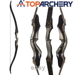 TOPARCHERY 60 Takedown Recurve Bow Wooden Bow Righthand Archery Hunting Target