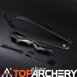 TOPARCHERY 60 Takedown Recurve Bow Wooden Bow Righthand Archery Hunting Target