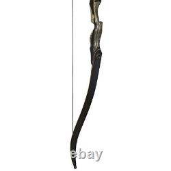 TOPARCHERY 60 Takedown Recurve Bow Wooden Bow Righthand Archery Hunting Target